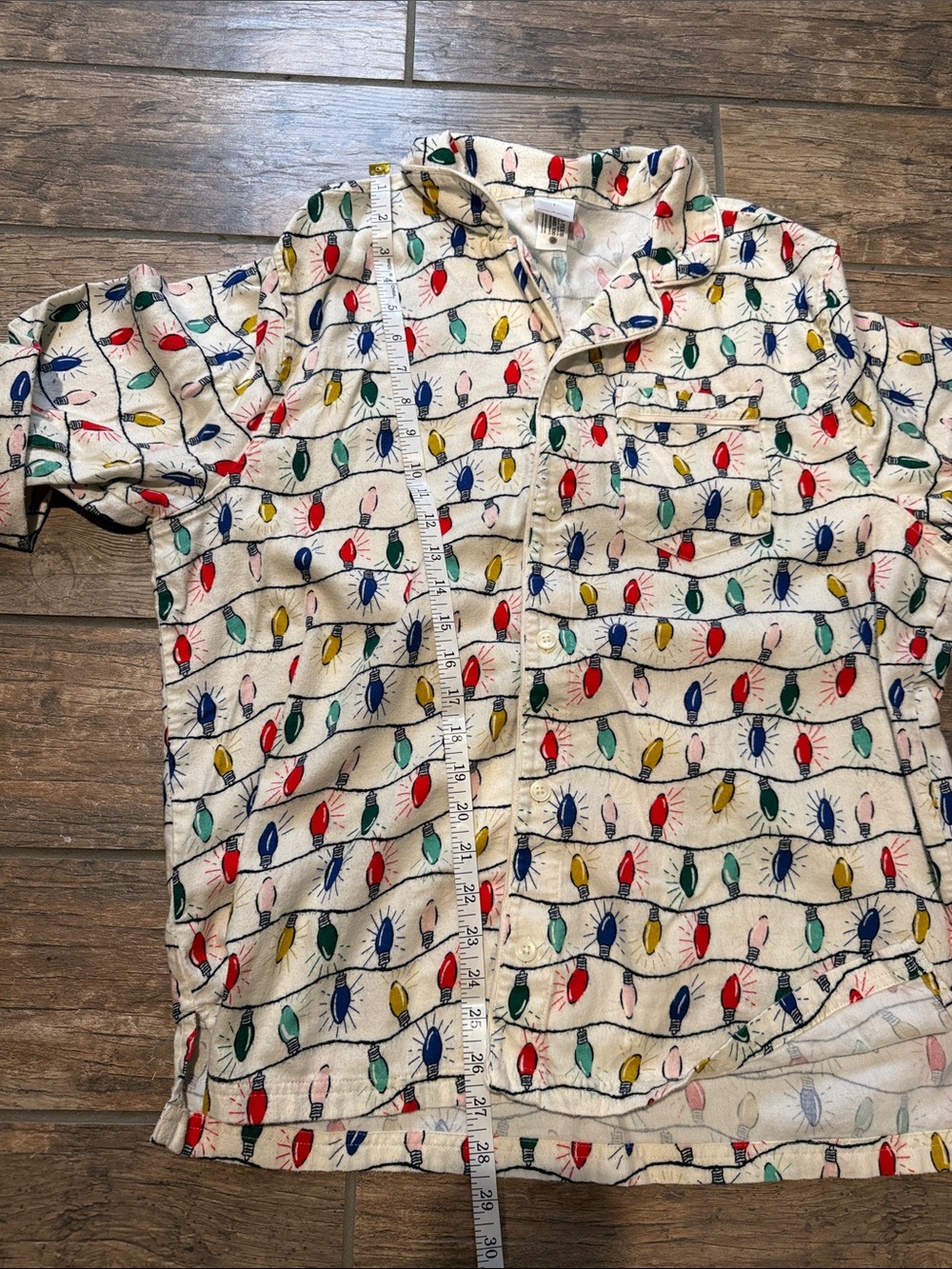 Hanna Andersson Unisex Bright Bulb Flannel Christmas Pajama Set - Picture 6 of 11